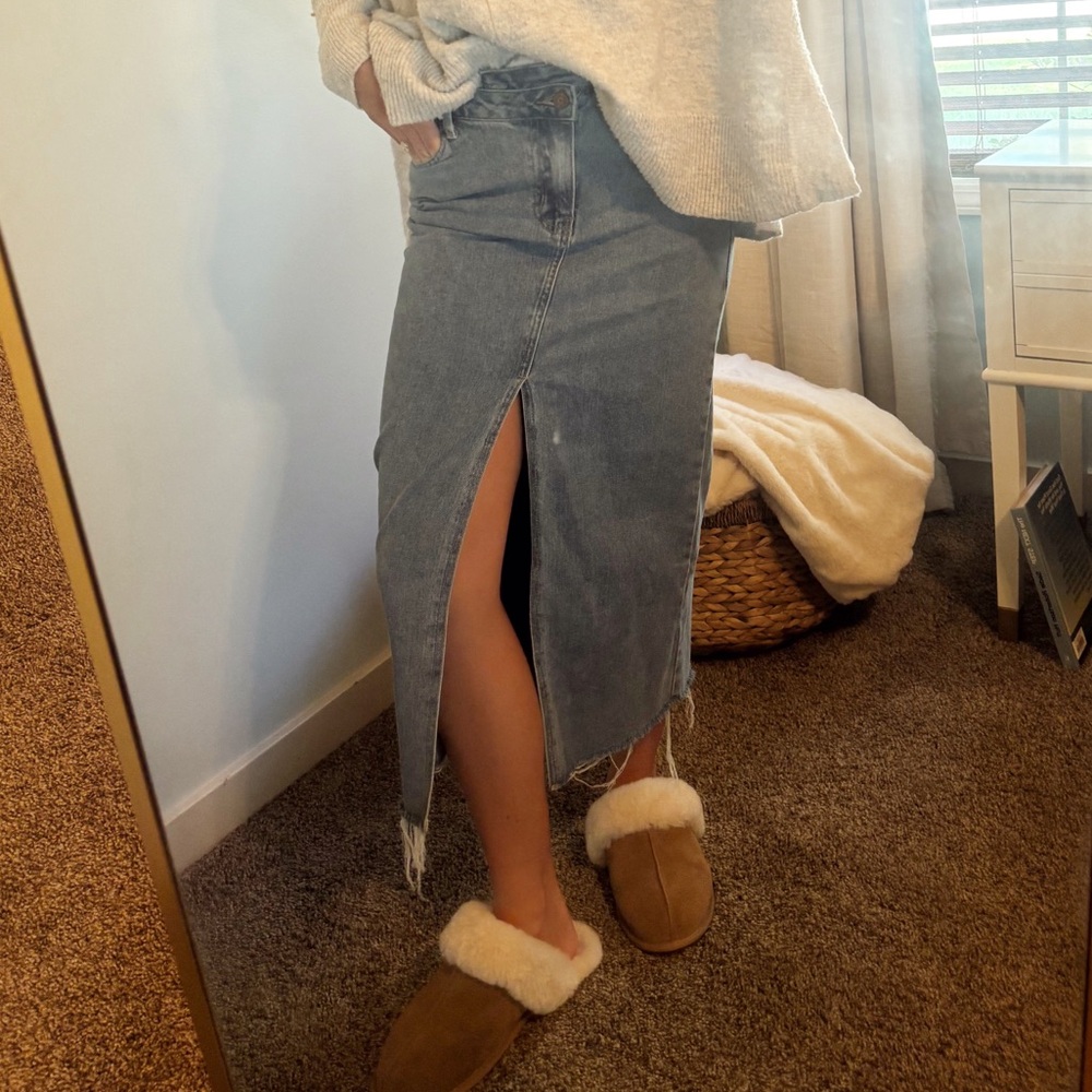 T.J.Maxx Light Blue Denim Pencil Skirt